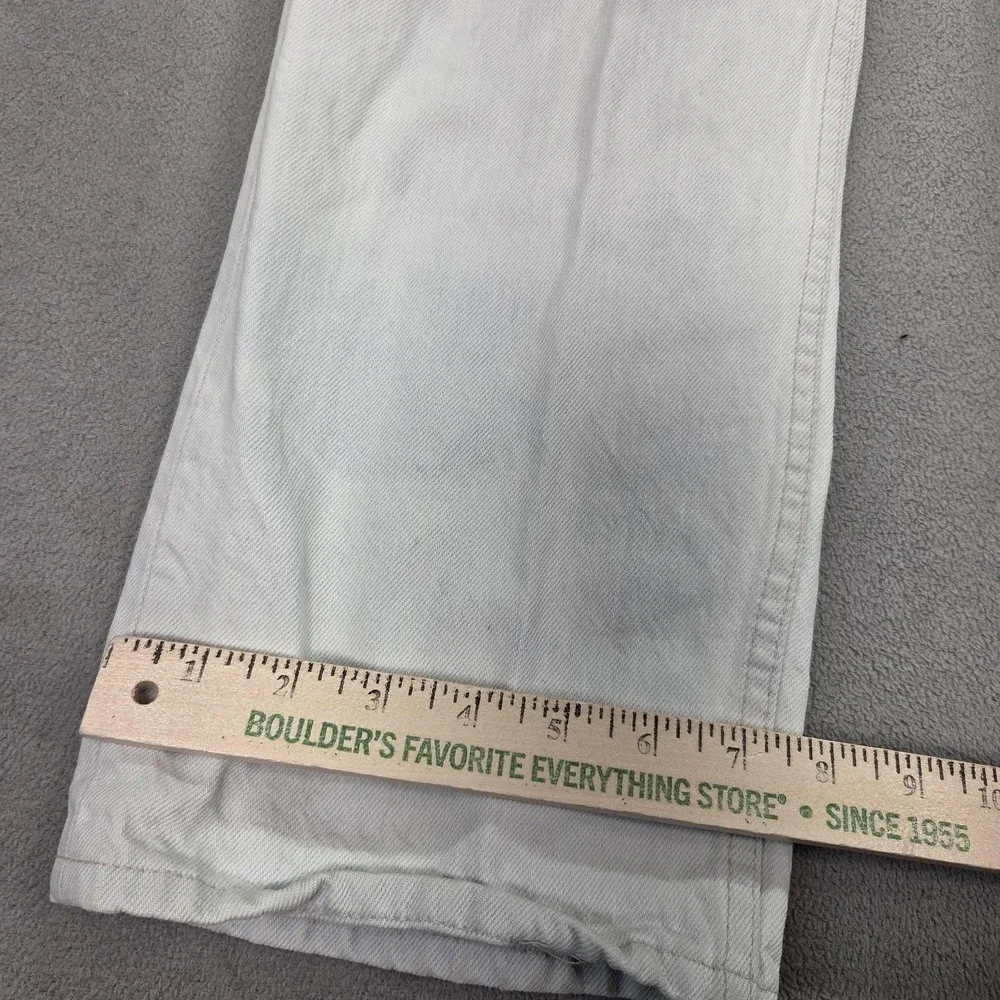 Vintage Levis 501 Jeans Mens White‎ Made USA Button Fly Straight 90s Fits 32x28